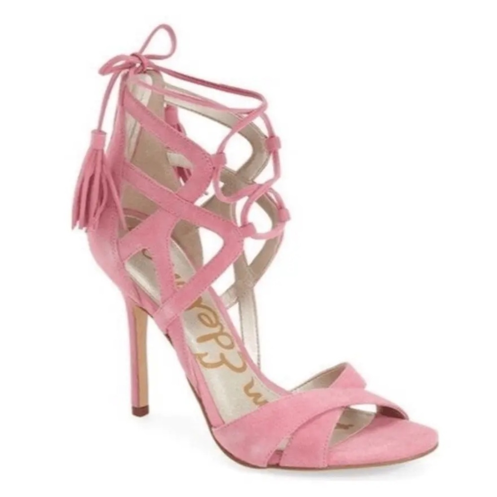 EUC Sam Edelman Azela Pink Tassel Heels